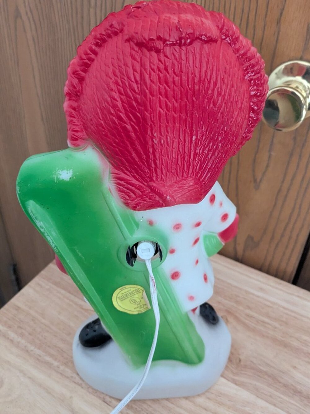VTG Holiday Blow Mold Raggedy Ann Christmas Light Up Working 1973 Yard Decor - Picture 9 of 12